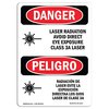 Signmission OSHA Sign, Laser Radiation Eye Class 3a Bilingual, 10in X 7in Rigid Plastic, 7" W, 10" H, Spanish OS-DS-P-710-VS-1415